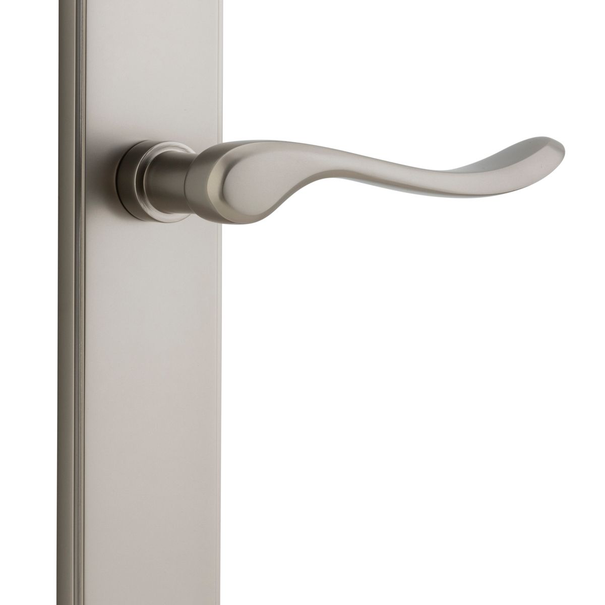14922 - Stirling Lever - Shouldered Backplate - Satin Nickel - Passage