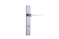 12254 - Como Lever - Rectangular Backplate - Brushed Chrome - Passage