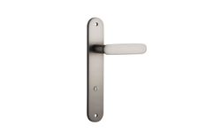 14764P85 - Bronte Lever - Oval Backplate - Satin Nickel - Privacy