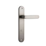 14764P85 - Bronte Lever - Oval Backplate - Satin Nickel - Privacy