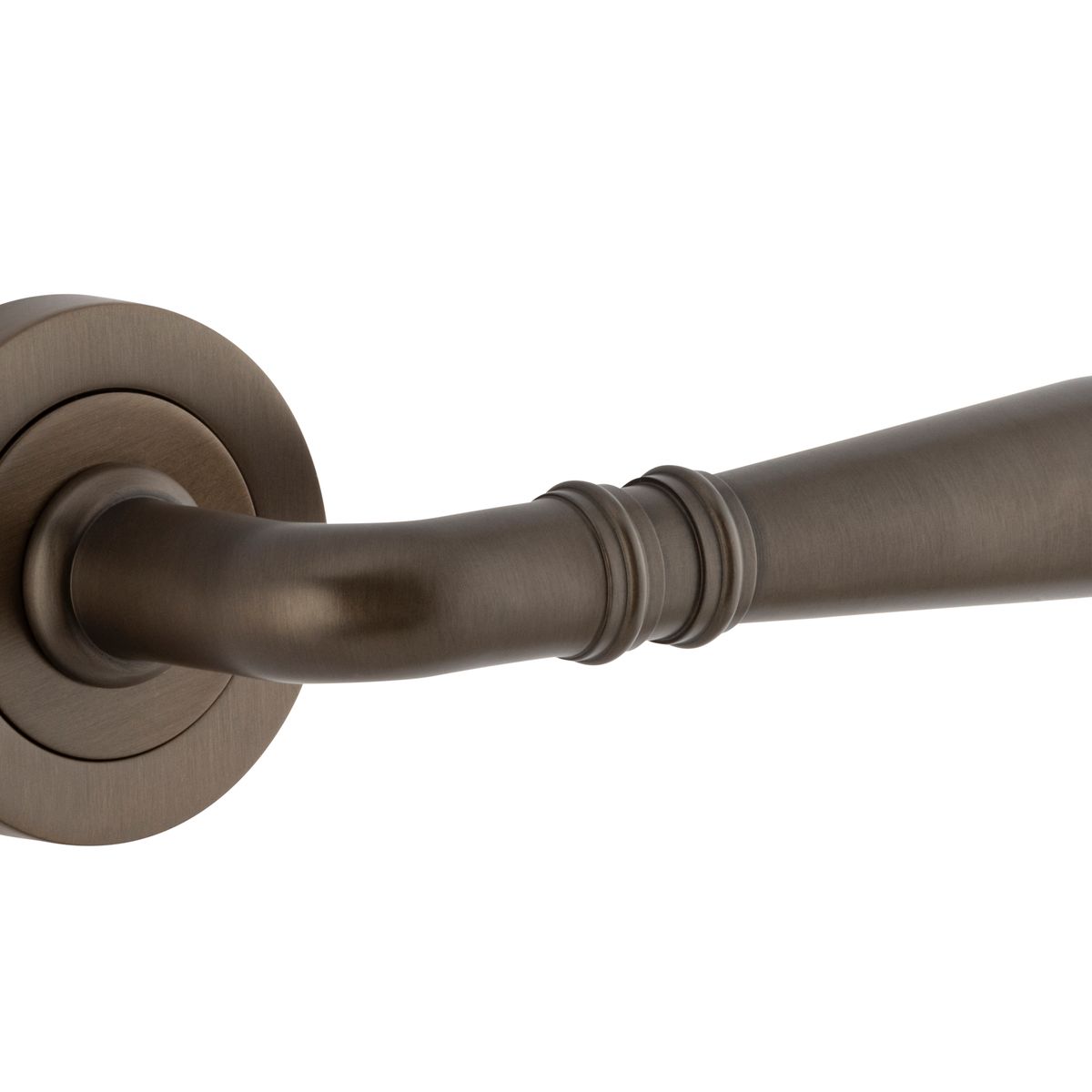 9201 - Sarlat Lever - Round Rose - Signature Brass - Passage