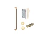 9440KENTR60KT - Berlin Pull Handle - 450mm Entrance Kit with Separate High Security Lock - Polished Brass - Entrance