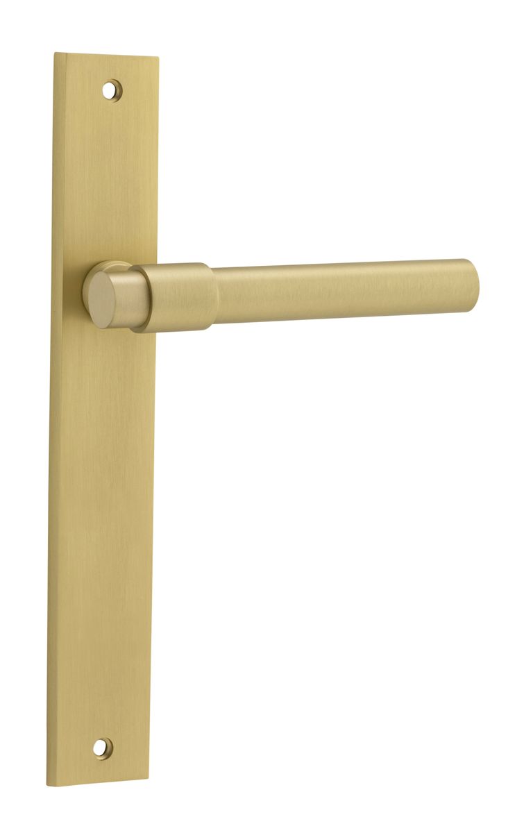 16396 - Helsinki Lever - Rectangular Backplate - Brushed Gold PVD - Passage