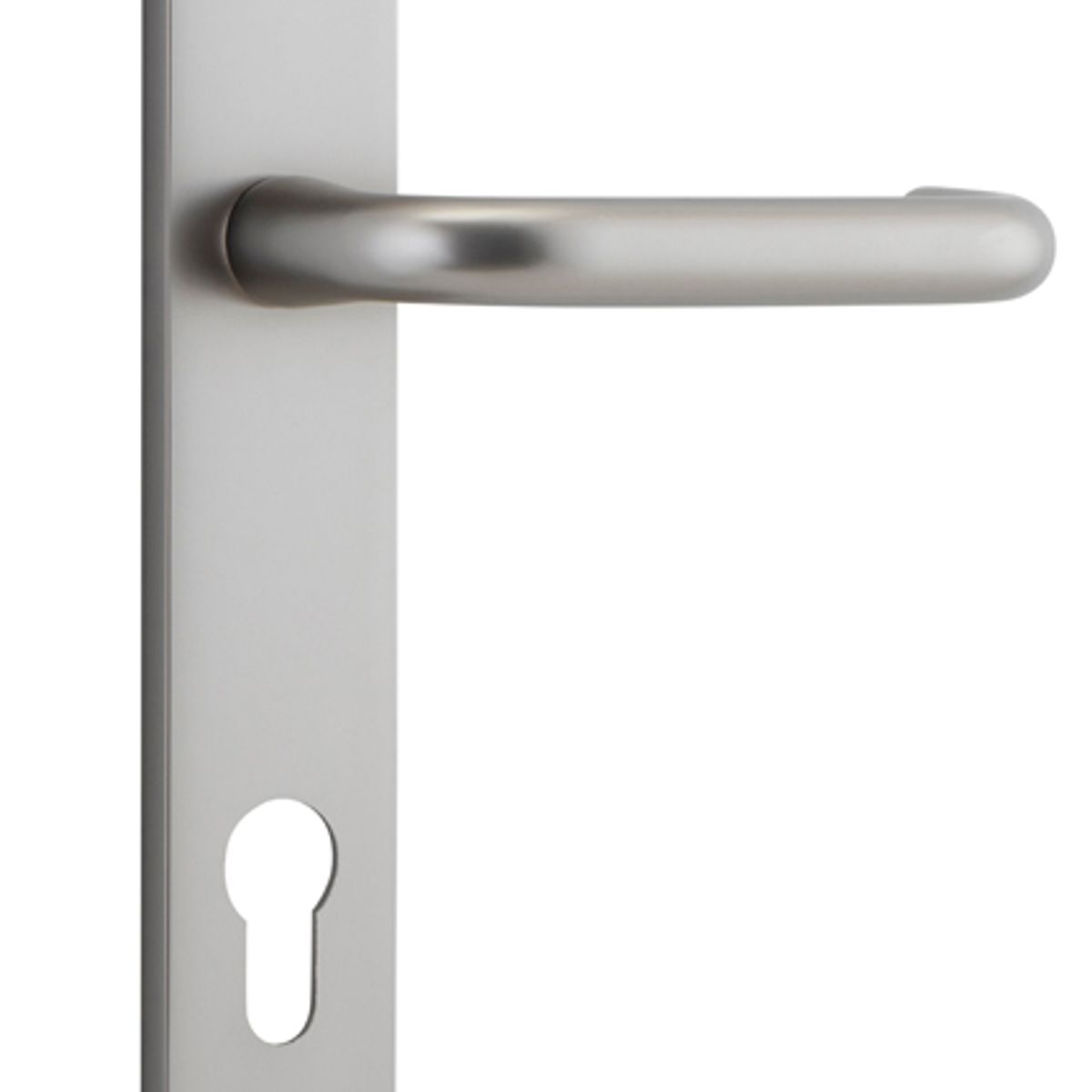 14844E85 - Oslo Lever - Rectangular Backplate - Satin Nickel - Entrance