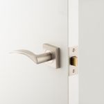 0289 - Oxford Lever - Square Rose - Satin Nickel - Passage