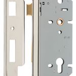 6093 - Rebated 85mm Euro Mortice Locks - 60mm Backset - Polished Nickel