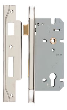 Rebated 85mm Euro Mortice Locks - 60mm Backset