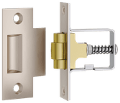21859 - Roller Latch with Face Plate and Striker - Satin Nickel
