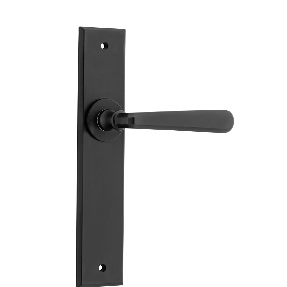 12880 - Copenhagen Lever - Chamfered Backplate - Matt Black - Passage