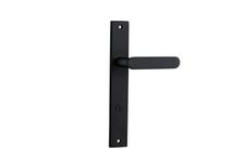 12748P85 - Bronte Lever - Rectangular Backplate - Matt Black - Privacy