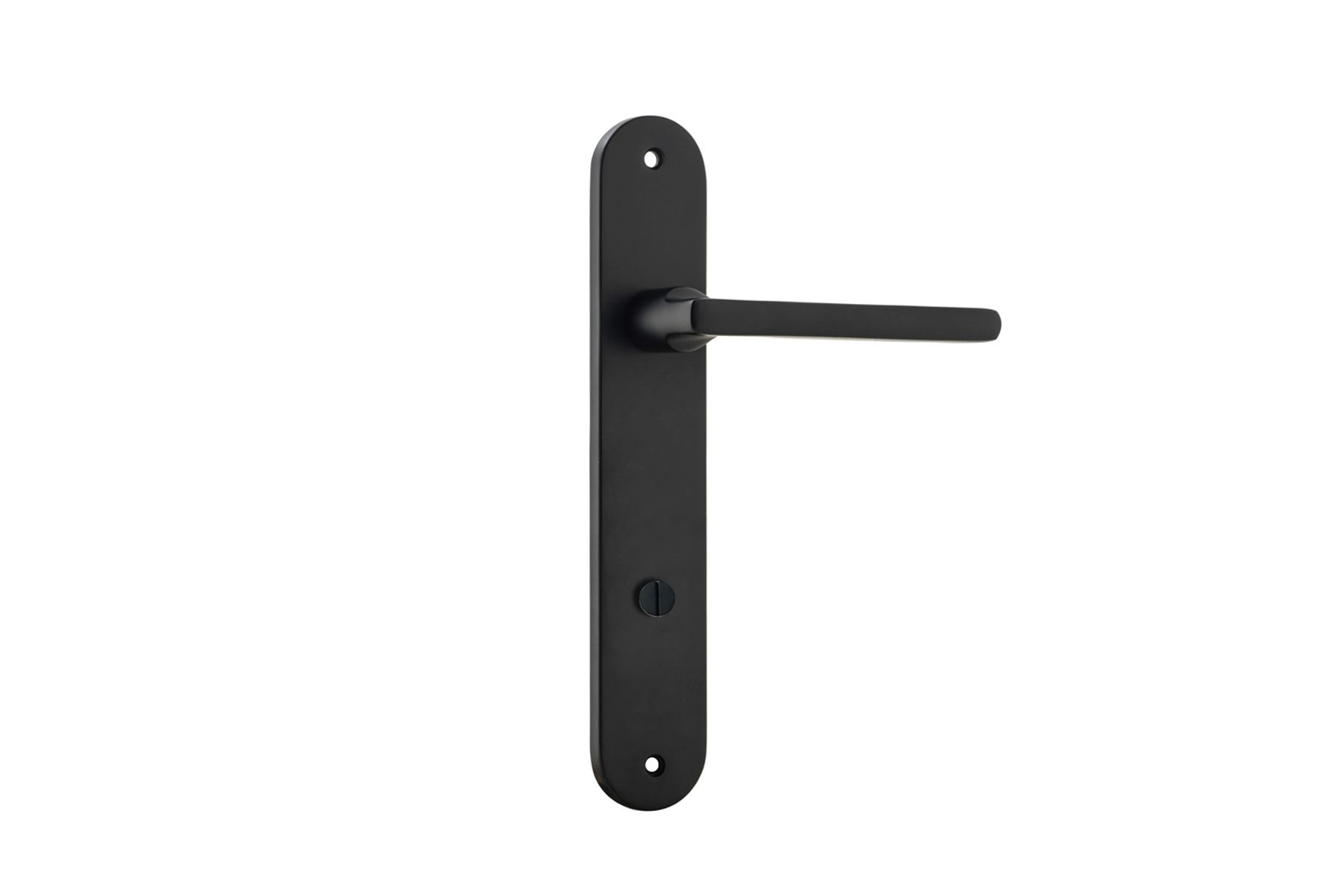 12726P85 - Baltimore Lever - Oval Backplate - Matt Black - Privacy