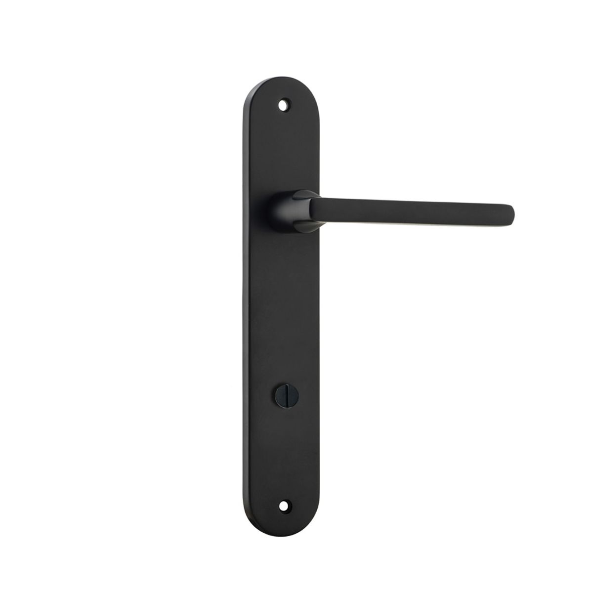 12726P85 - Baltimore Lever - Oval Backplate - Matt Black - Privacy