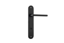 12726P85 - Baltimore Lever - Oval Backplate - Matt Black - Privacy