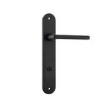 12726P85 - Baltimore Lever - Oval Backplate - Matt Black - Privacy