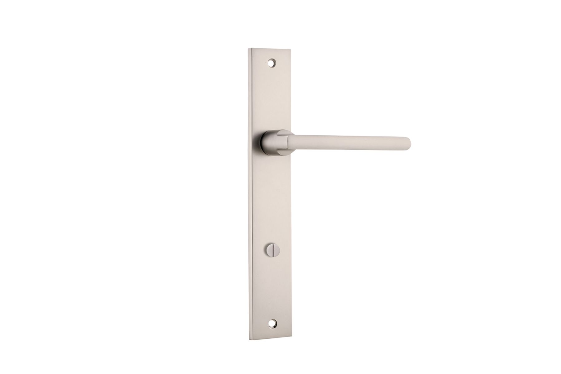 14702P85 - Baltimore Lever - Rectangular Backplate - Satin Nickel - Privacy