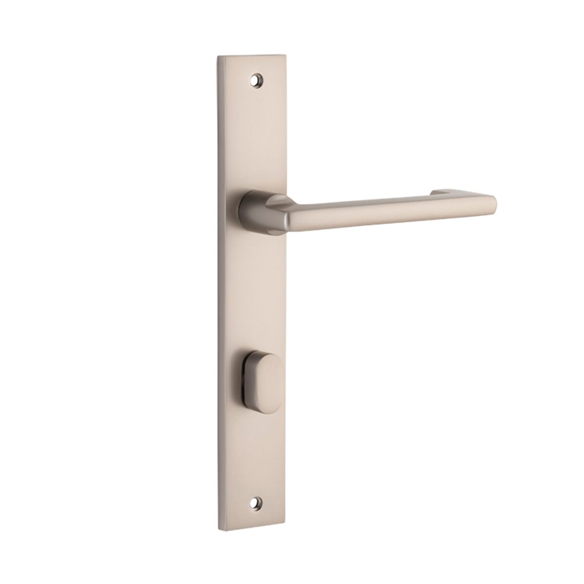 14848P85 - Baltimore Return Lever - Rectangular Backplate - Satin Nickel - Privacy