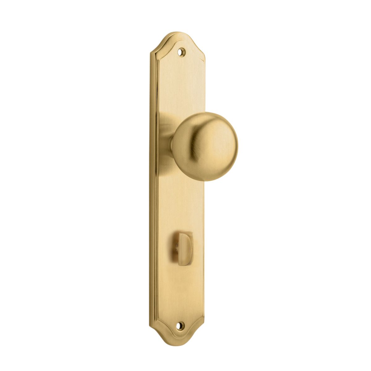 15328P85 - Cambridge Knob - Shouldered Backplate - Brushed Brass - Privacy