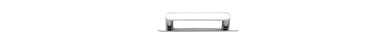 20944B - Osaka Cabinet Pull with Backplate - CTC96mm - Polished Chrome