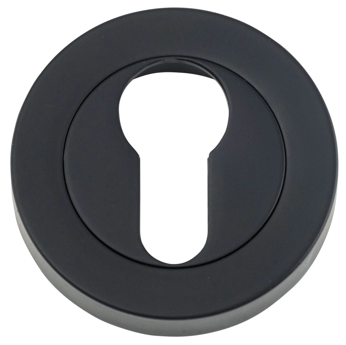 9303 - Euro Escutcheons -  Round - Matt Black