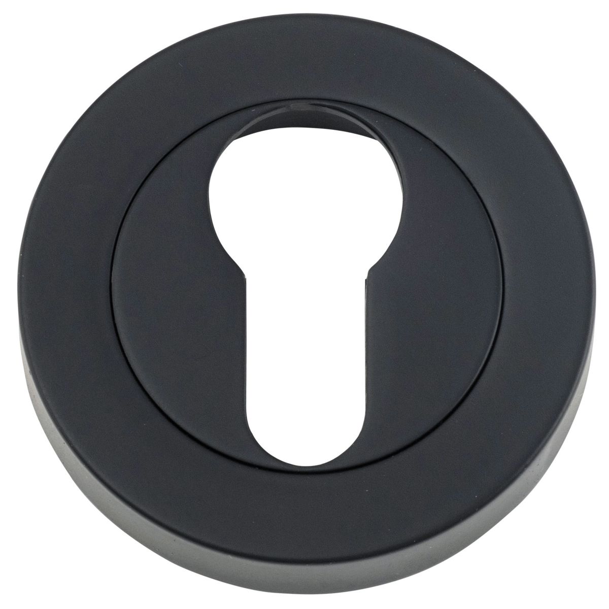 9303 - Euro Escutcheons -  Round - Matt Black