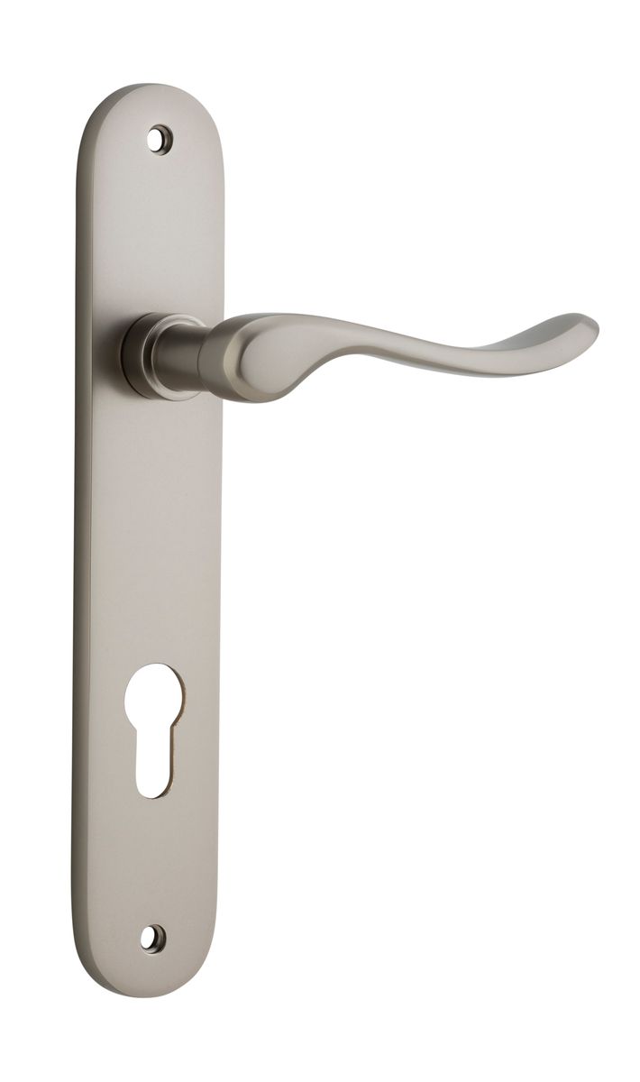 14924E85 - Stirling Lever - Oval Backplate - Satin Nickel - Entrance