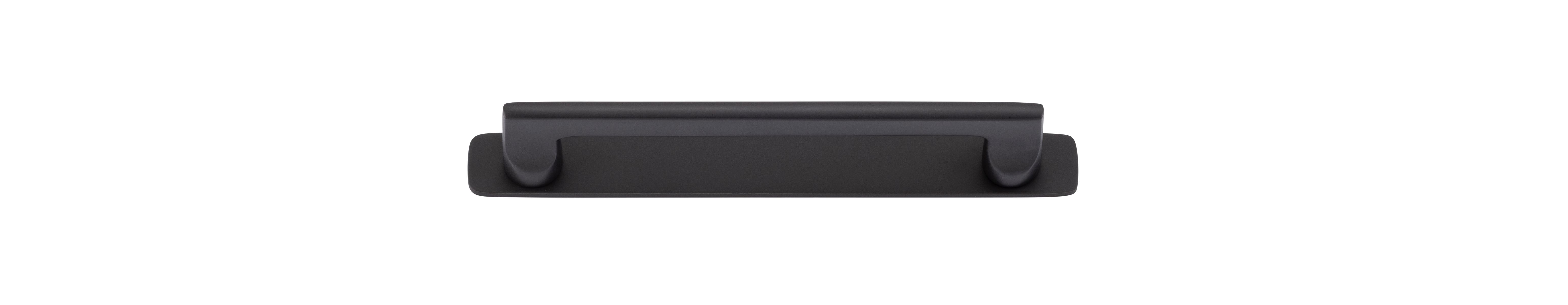 20893B - Baltimore Cabinet Pull with Backplate - CTC160mm - Matt Black