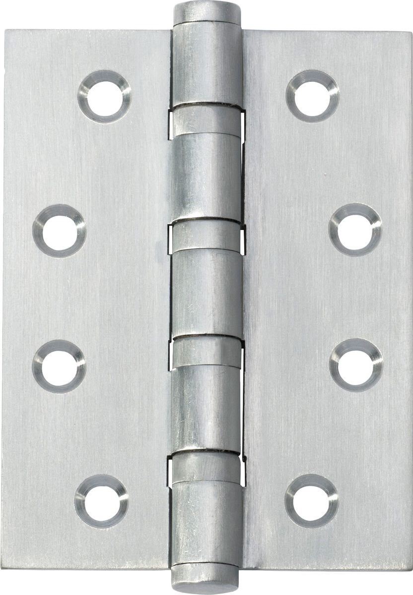 2763 - Ball Bearing Hinge - H100xW75mm - Brushed Chrome