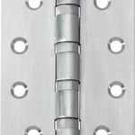 2763 - Ball Bearing Hinge - H100xW75mm - Brushed Chrome