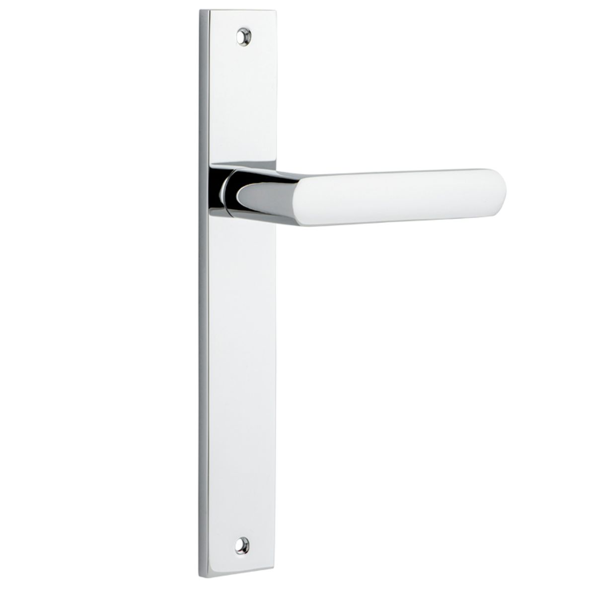 11860 - Osaka Lever - Rectangular Backplate - Polished Chrome - Passage