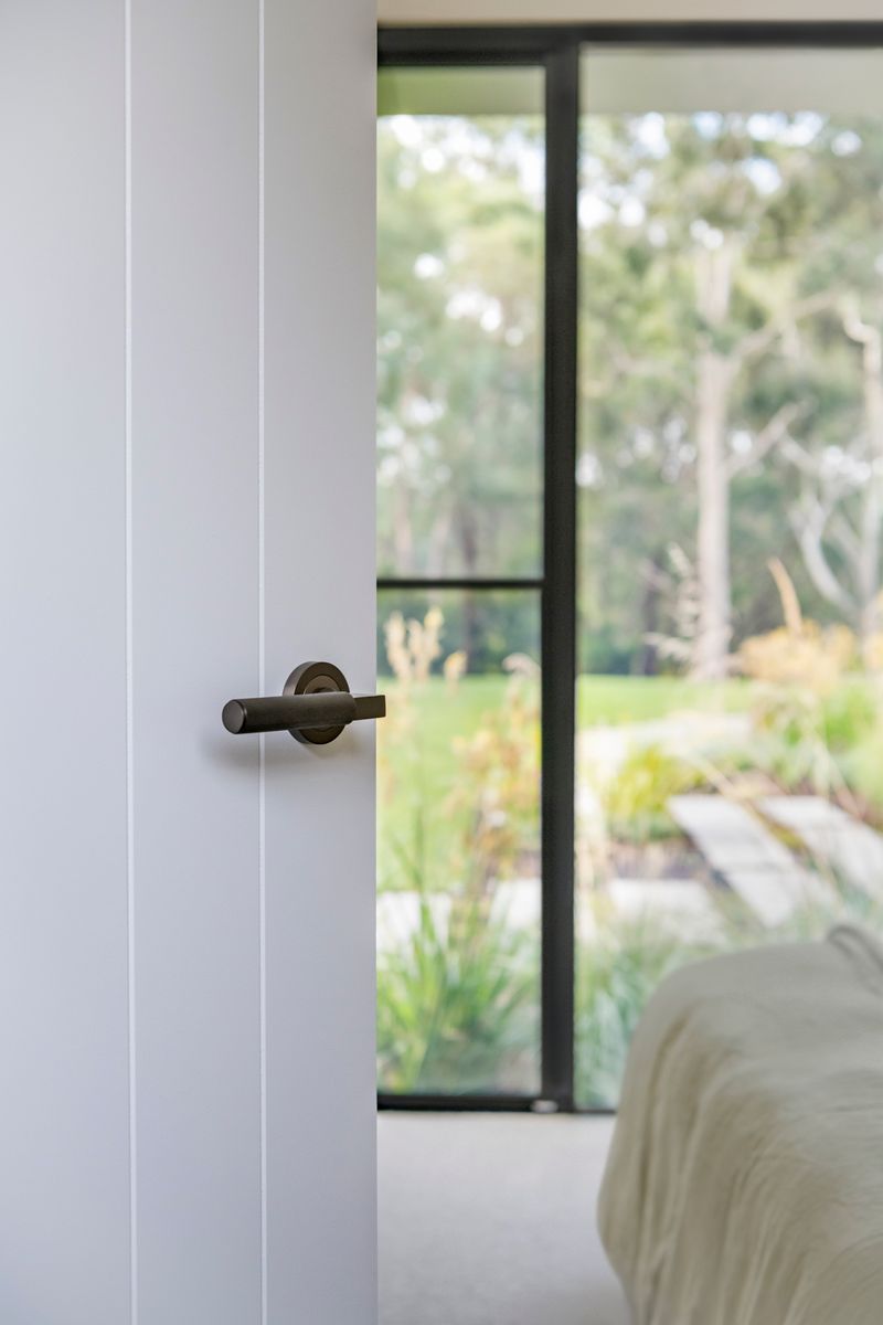 0351 - Brunswick Lever - Round Rose - Signature Brass - Passage