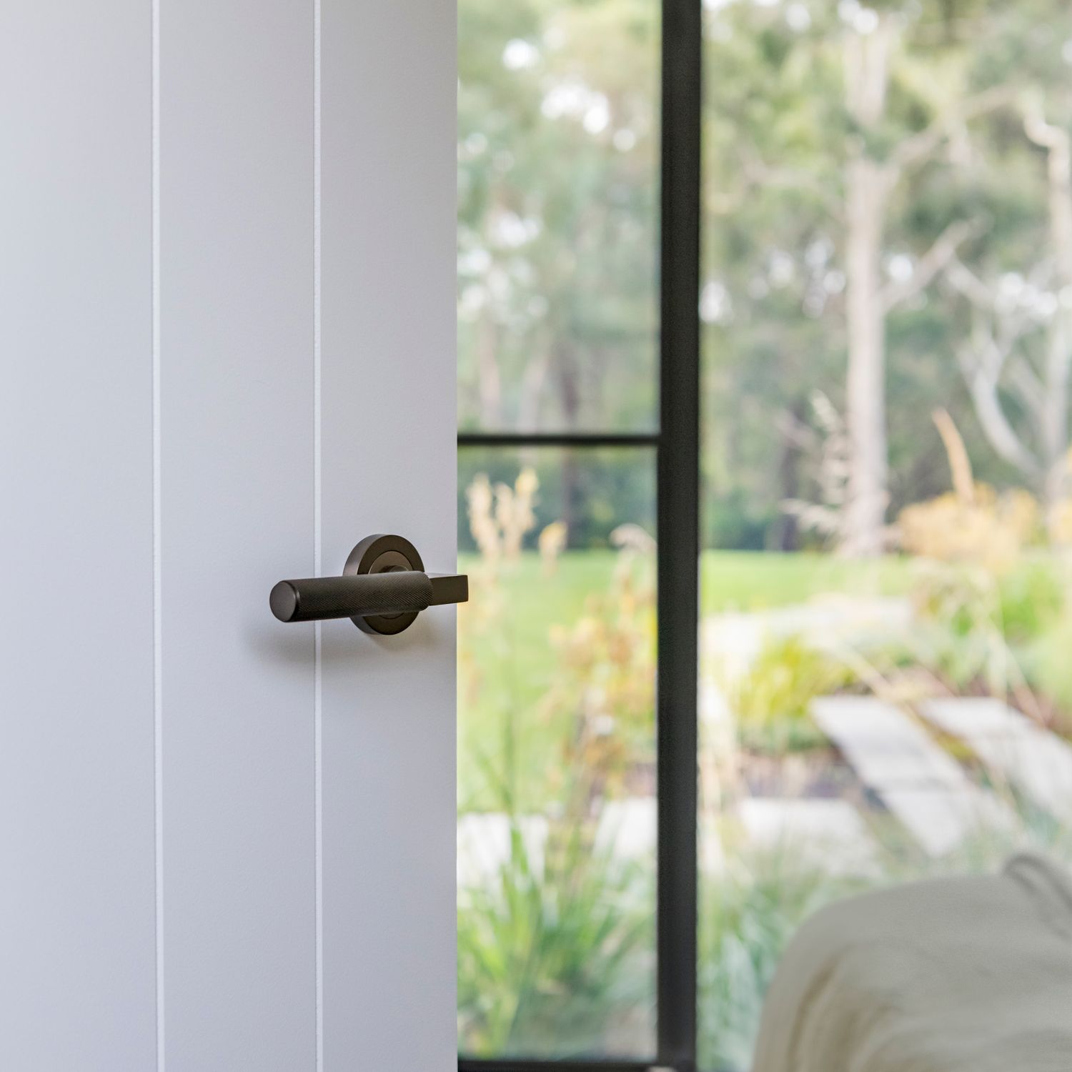 0359KENTR60KK - Brunswick Lever - Round Rose Entrance Kit with High Security Lock - Satin Nickel - Entrance