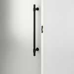 21854 - Roller Latch with Face Plate and Striker - Matt Black