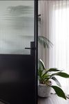 0353 - Brunswick Lever - Round Rose - Matt Black - Passage