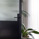 0353 - Brunswick Lever - Round Rose - Matt Black - Passage