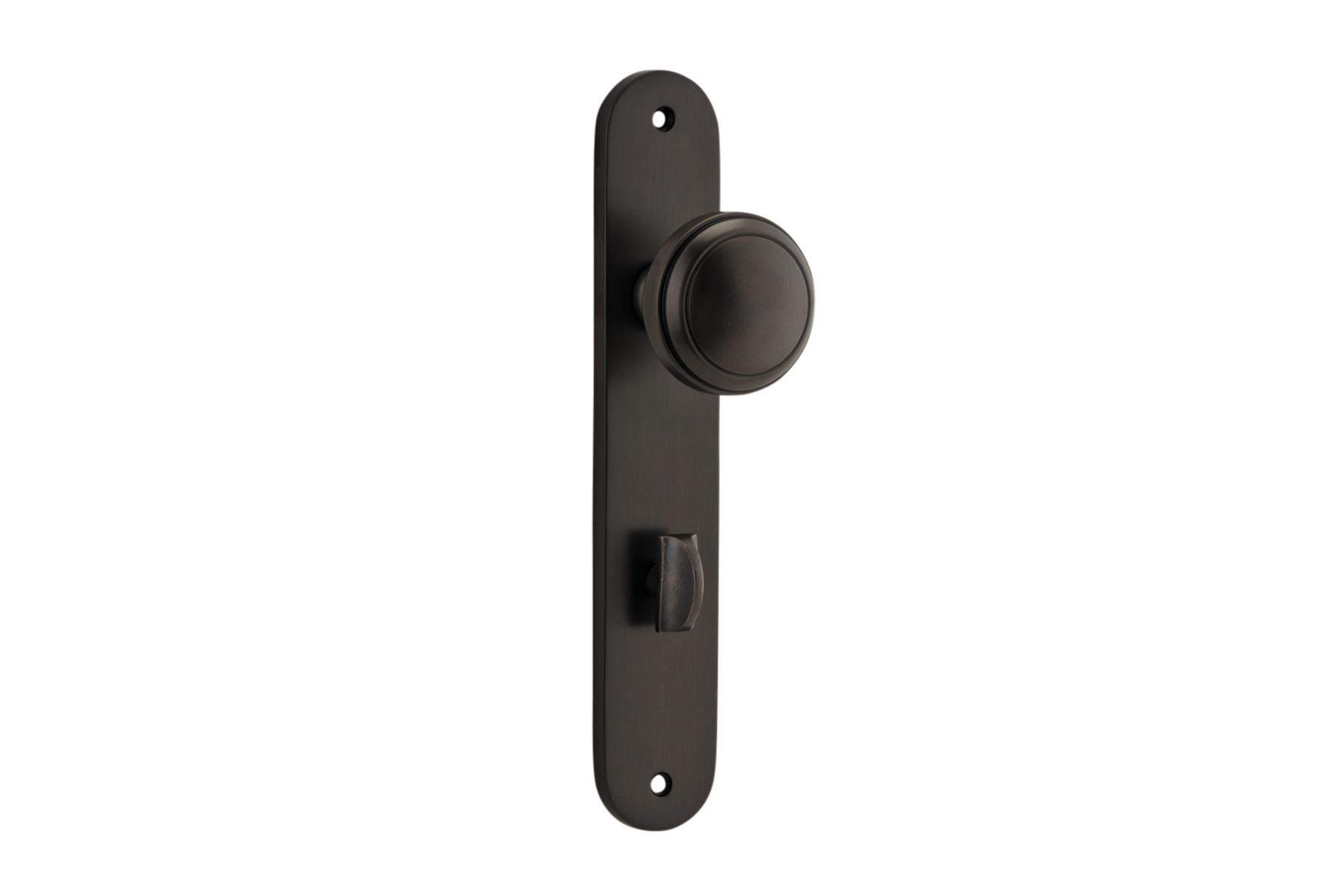 10832P85 - Paddington Knob - Oval Backplate - Signature Brass - Privacy