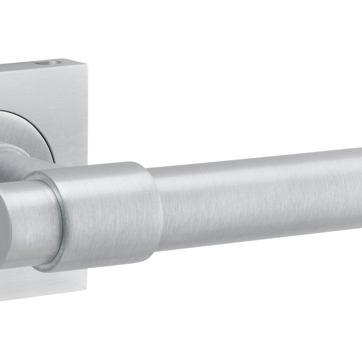 21205KIBPRIV60 - Helsinki Lever - Square Rose (Inbuilt Privacy) - Brushed Chrome - Privacy