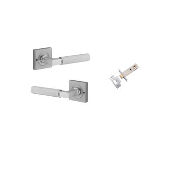 Brunswick Lever - Square Rose Privacy Kit (Inbuilt Privacy)