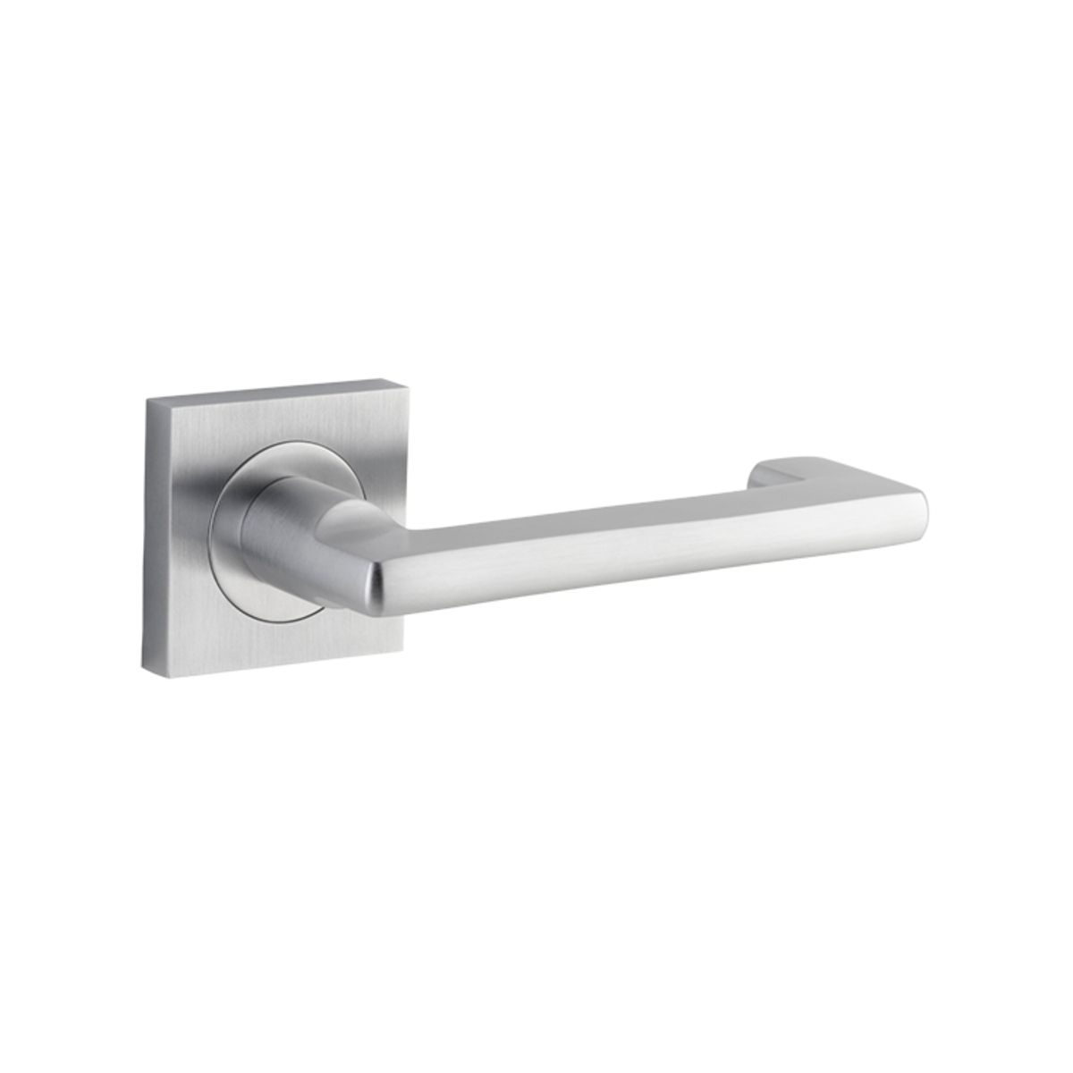 21175 - Baltimore Return Lever - Square Rose - Brushed Chrome - Passage