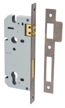 85mm Euro Roller Mortice Lock - 45mm Backset
