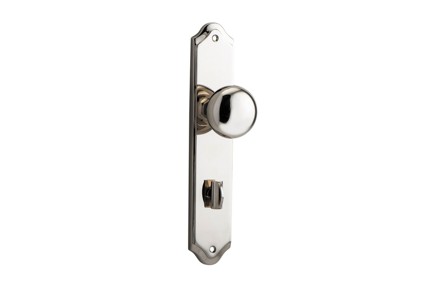 14328P85 - Cambridge Knob - Shouldered Backplate - Polished Nickel - Privacy