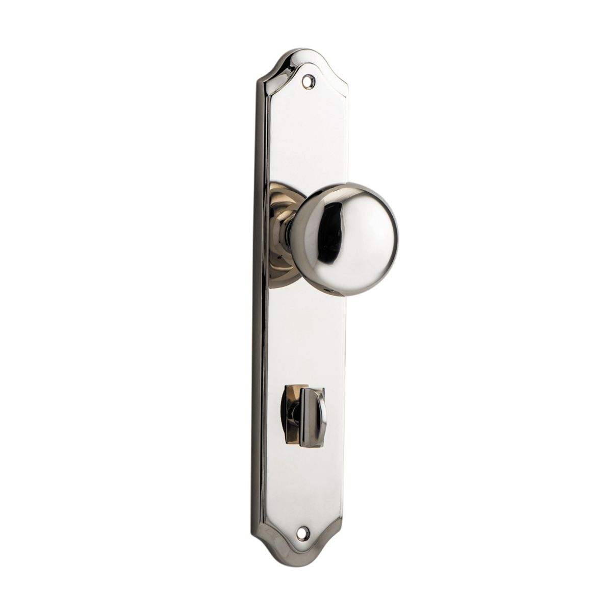 14328P85 - Cambridge Knob - Shouldered Backplate - Polished Nickel - Privacy