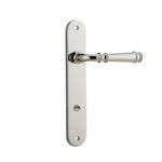 14230P85 - Verona Lever - Oval Backplate - Polished Nickel - Privacy