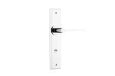 11758 - Como Lever - Chamfered Backplate - Polished Chrome - Passage