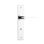 11758 - Como Lever - Chamfered Backplate - Polished Chrome - Passage