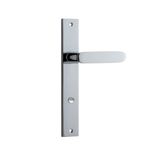11748 - Bronte Lever - Rectangular Backplate - Polished Chrome - Passage