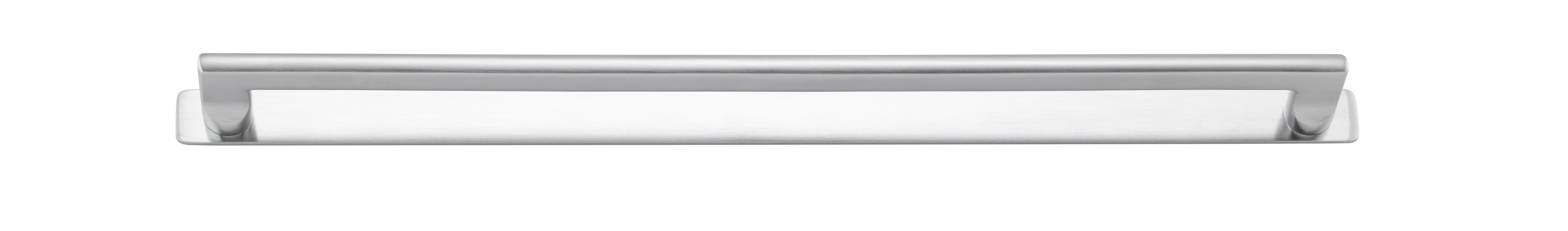 20925B - Baltimore Cabinet Pull with Backplate - CTC450mm - Brushed Chrome