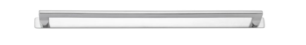20925B - Baltimore Cabinet Pull with Backplate - CTC450mm - Brushed Chrome