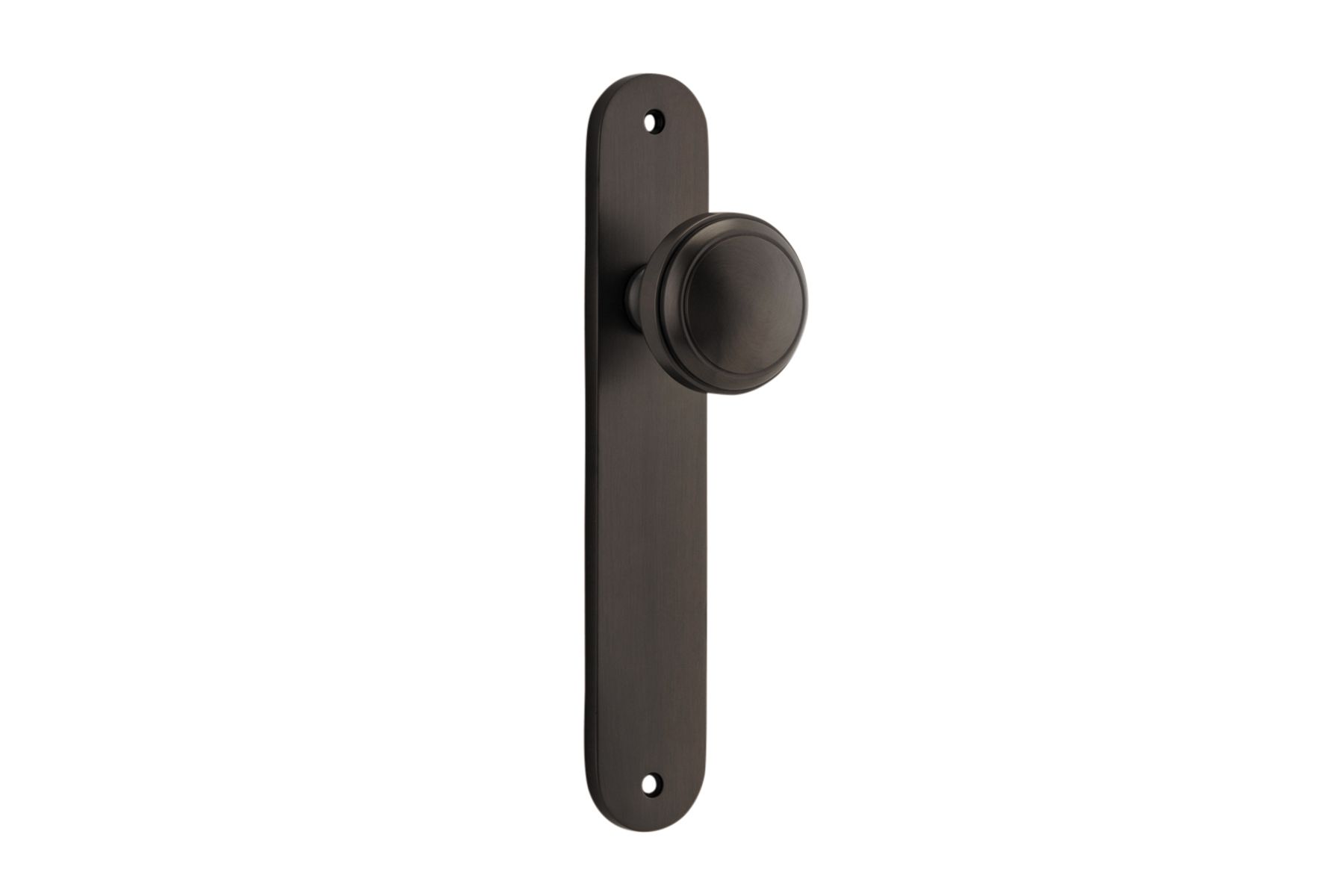 10832 - Paddington Knob - Oval Backplate - Signature Brass - Passage