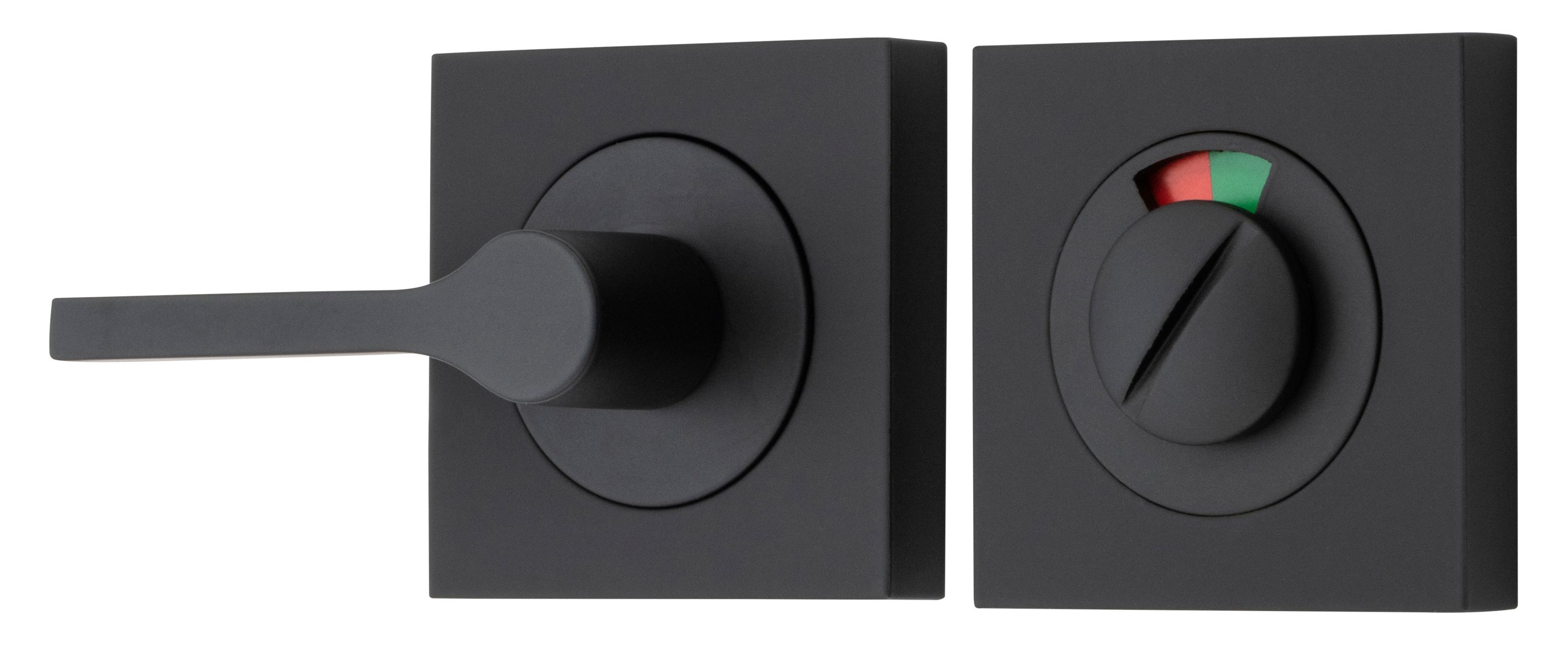 21722 - Accessibility Privacy Turn with Indicator - Square - Matt Black