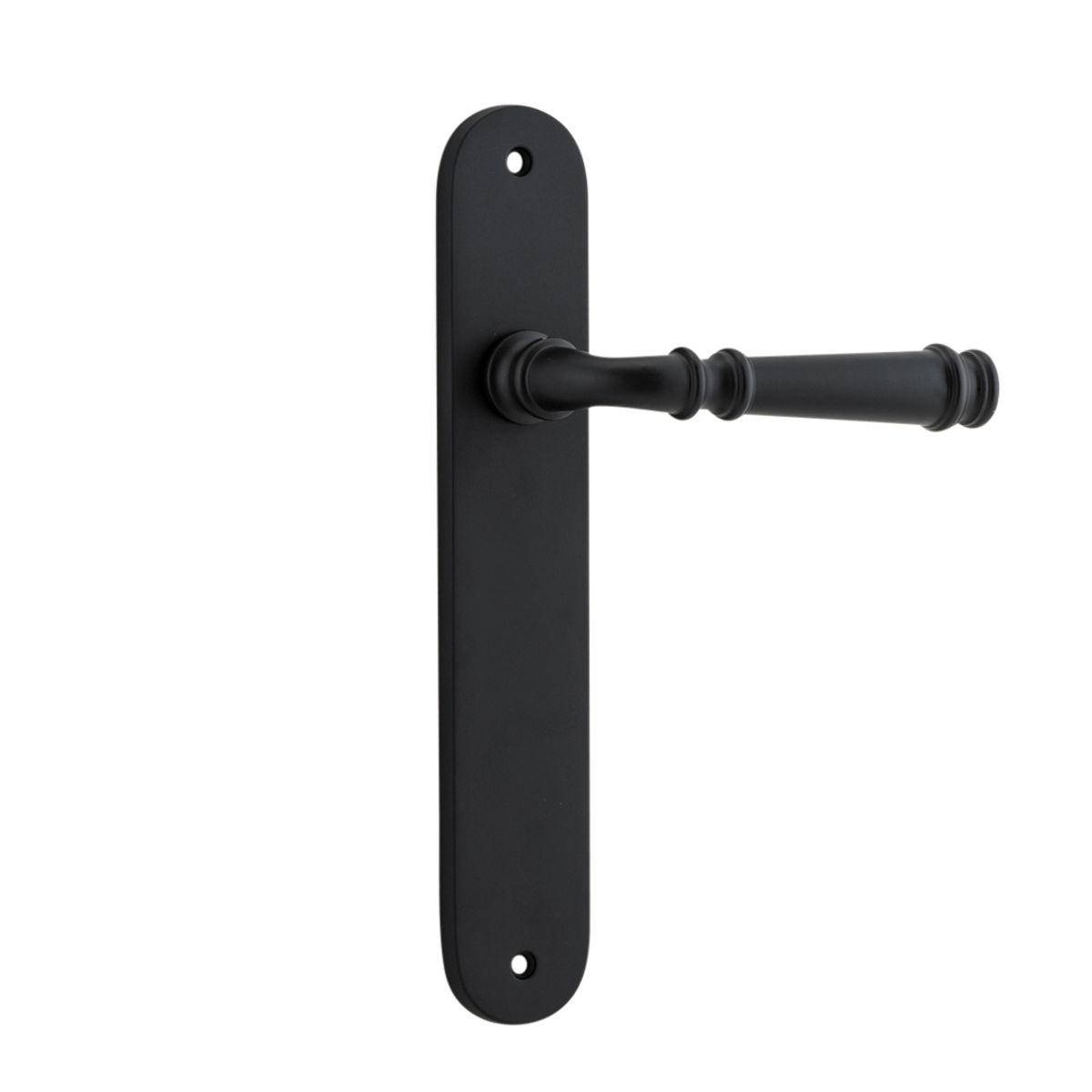 12730 - Verona Lever - Oval Backplate - Matt Black - Passage